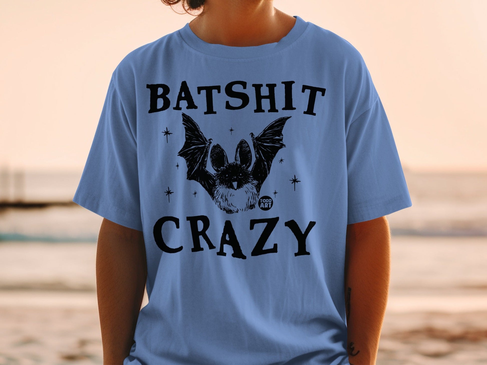 Batshit Crazy Graphic Tee with Unique Bat Design