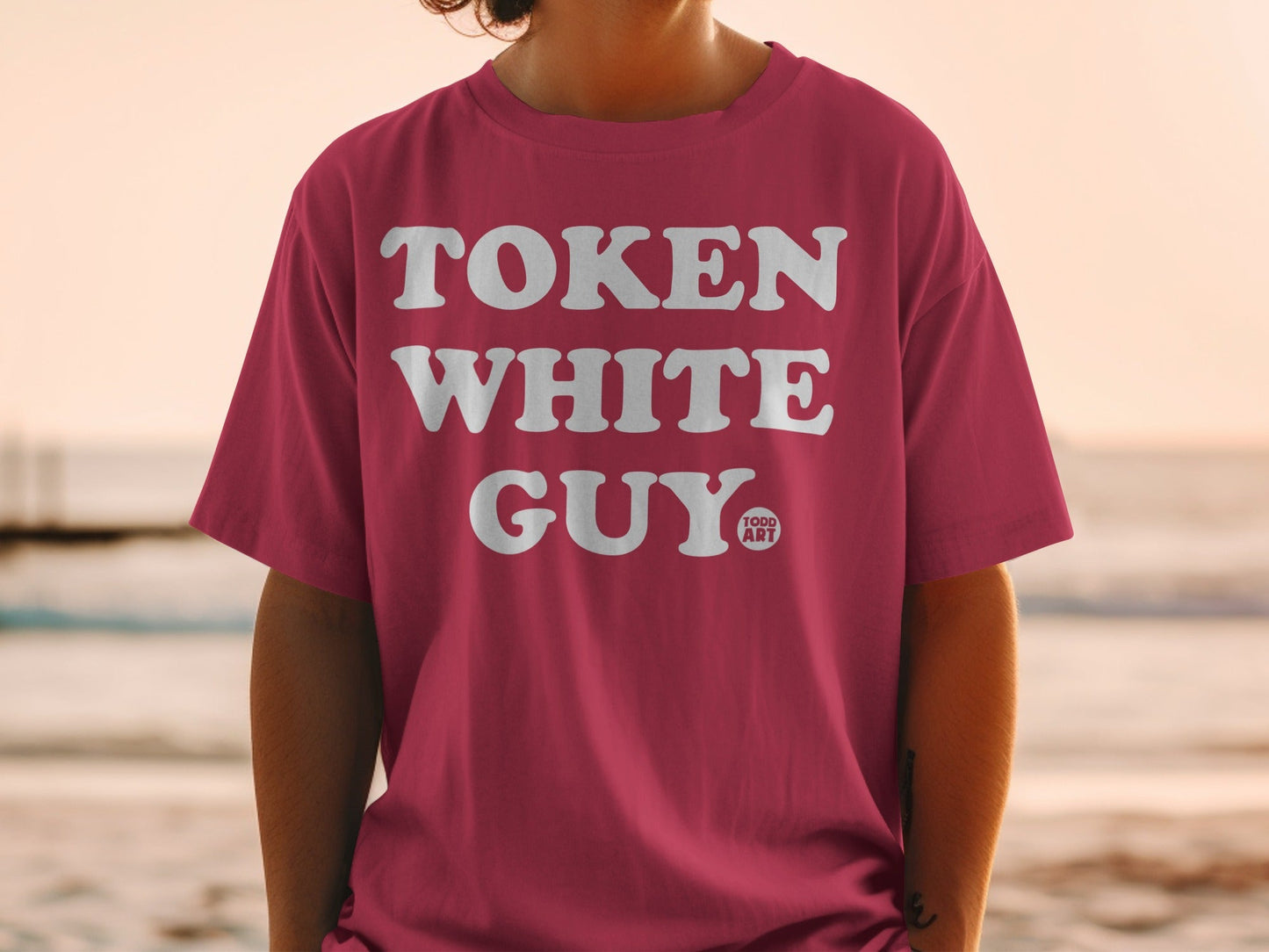 Token White Guy Todd Art Graphic T-shirt