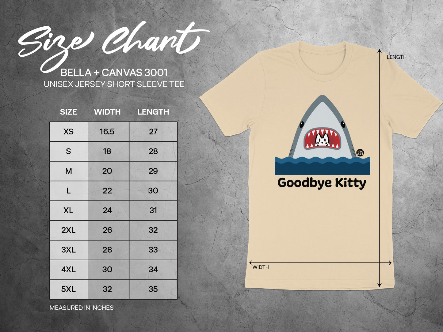 Goodbye Kitty Shark Short Sleeve Shirt