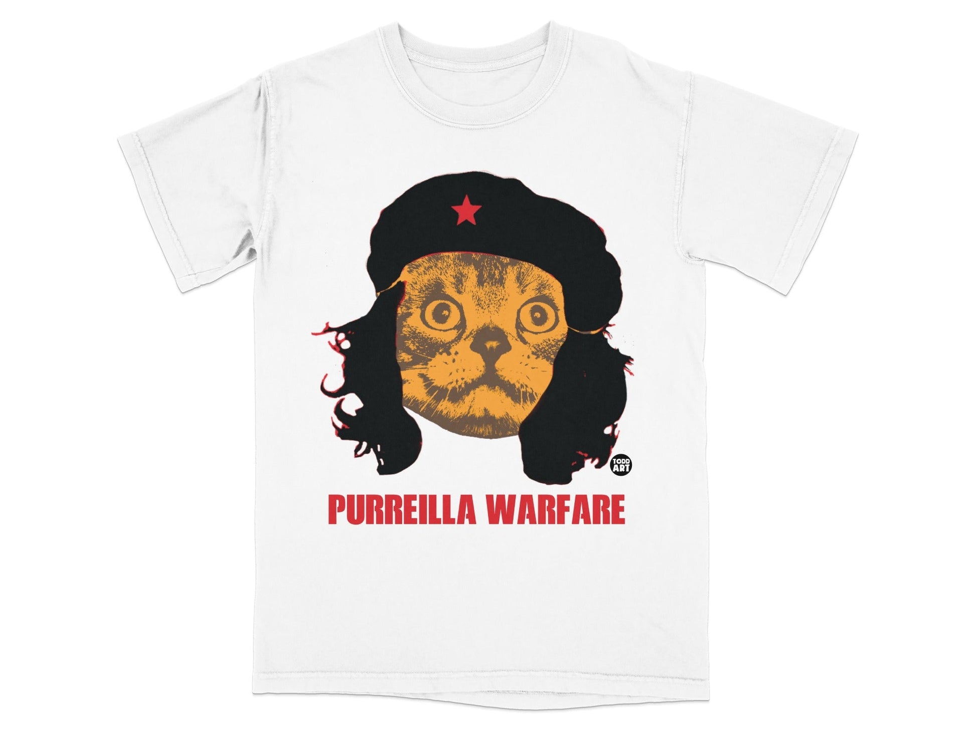 Purreilla Warfare Cat with Hat Graphic T-Shirt Product