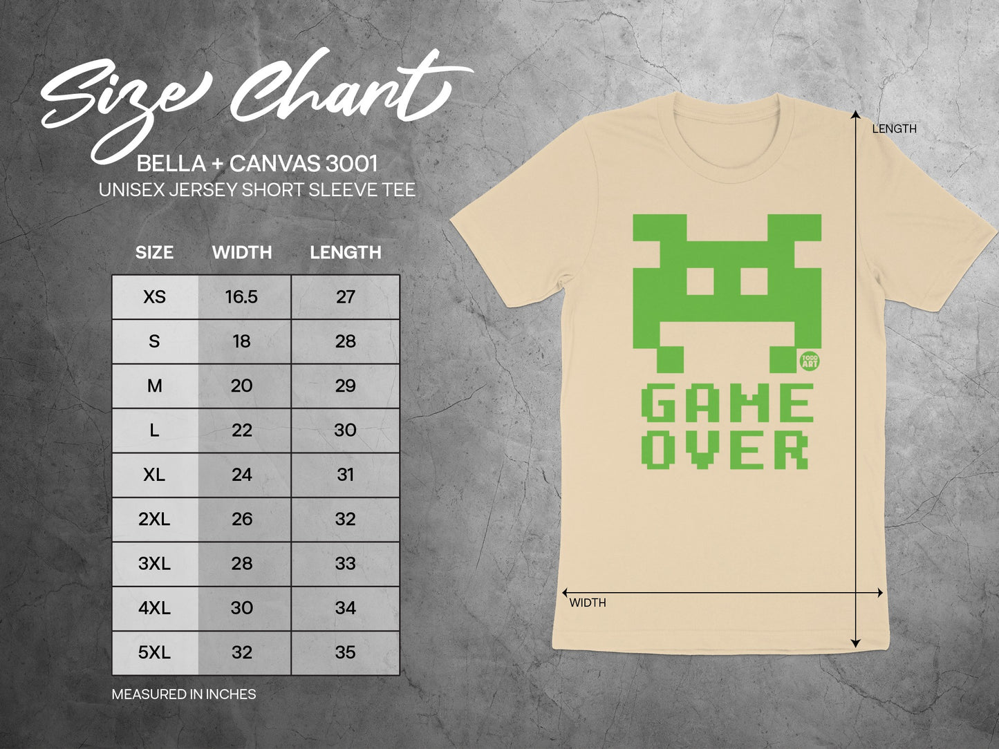 Retro Arcade Game Over Unisex Graphic Tee