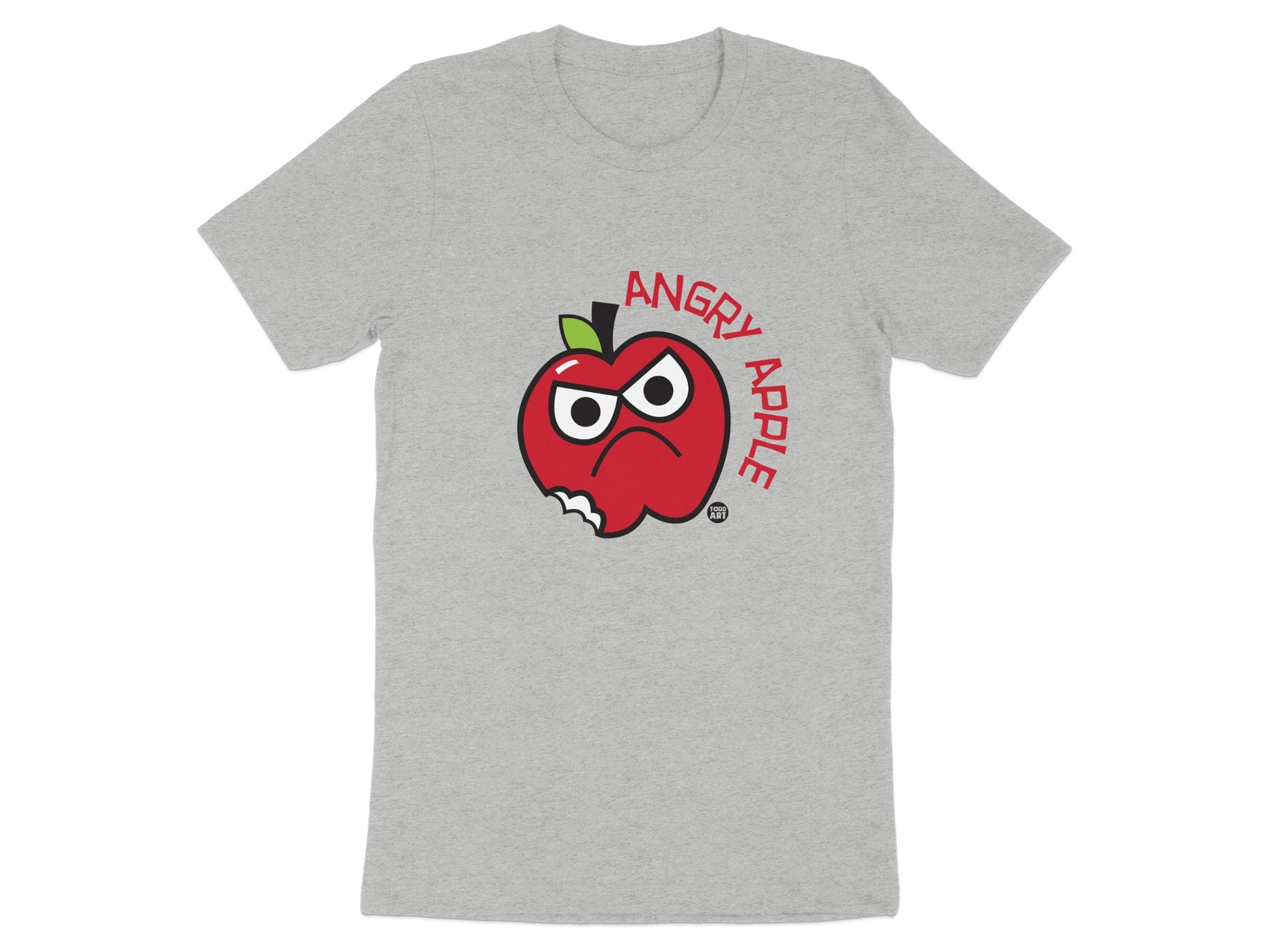 Angry Apple Graphic T-Shirt for Casual Wear