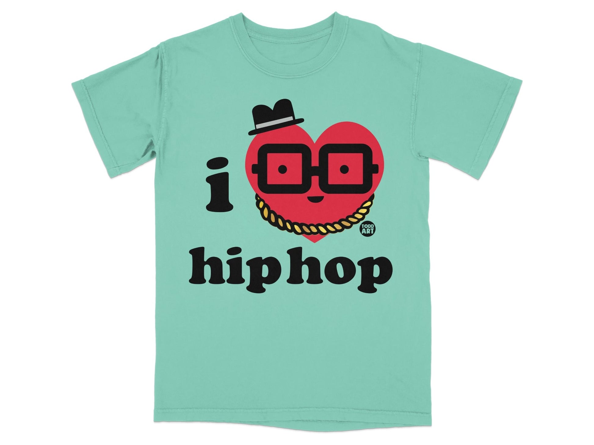 I Heart Hip Hop Graphic Tee with Cool Design