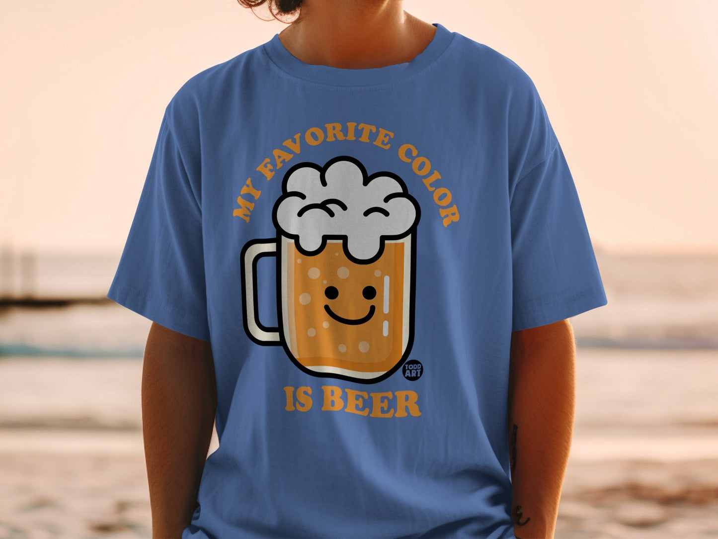 My Favorite Color Is Beer Graphic T-Shirt