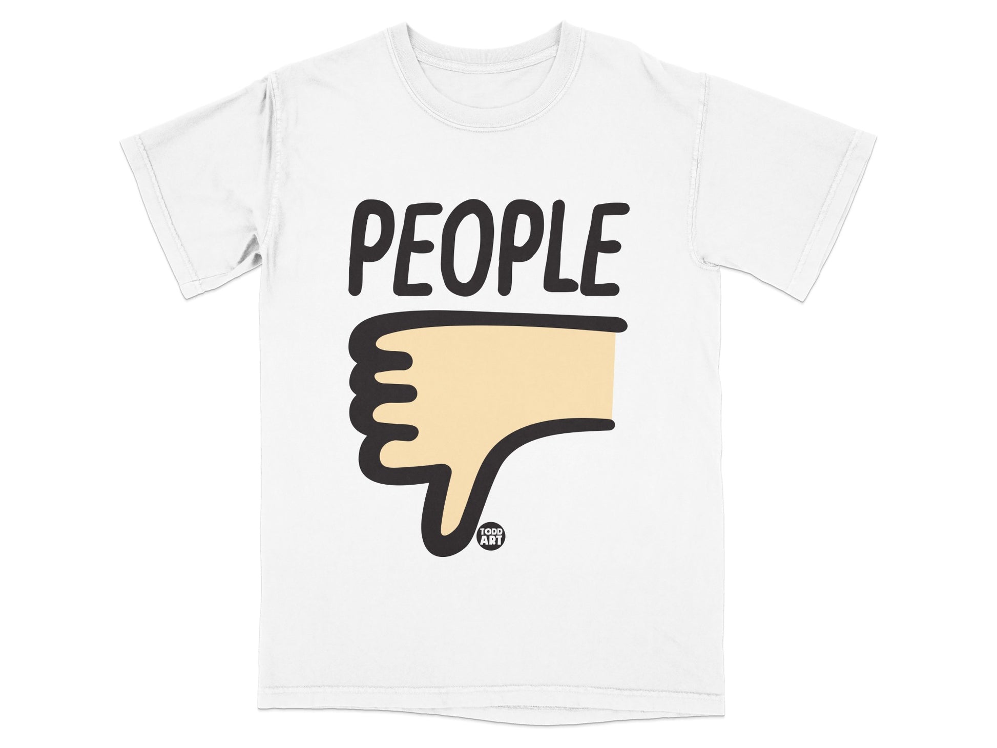 PEOPLE Thumbs Down Dislike Todd Art White product type