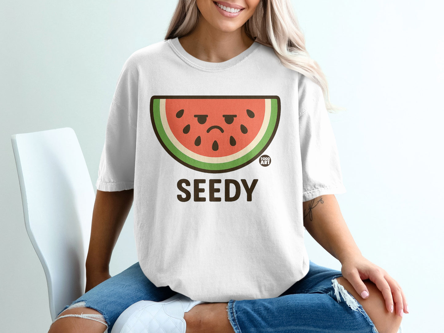 Grumpy Watermelon SEEDY Fruit Design TODD ART product type