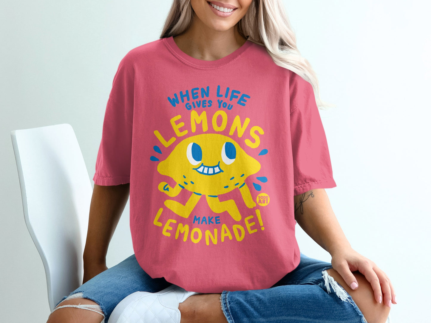 WHEN LIFE GIVES YOU LEMONS MAKE LEMONADE Quote product type