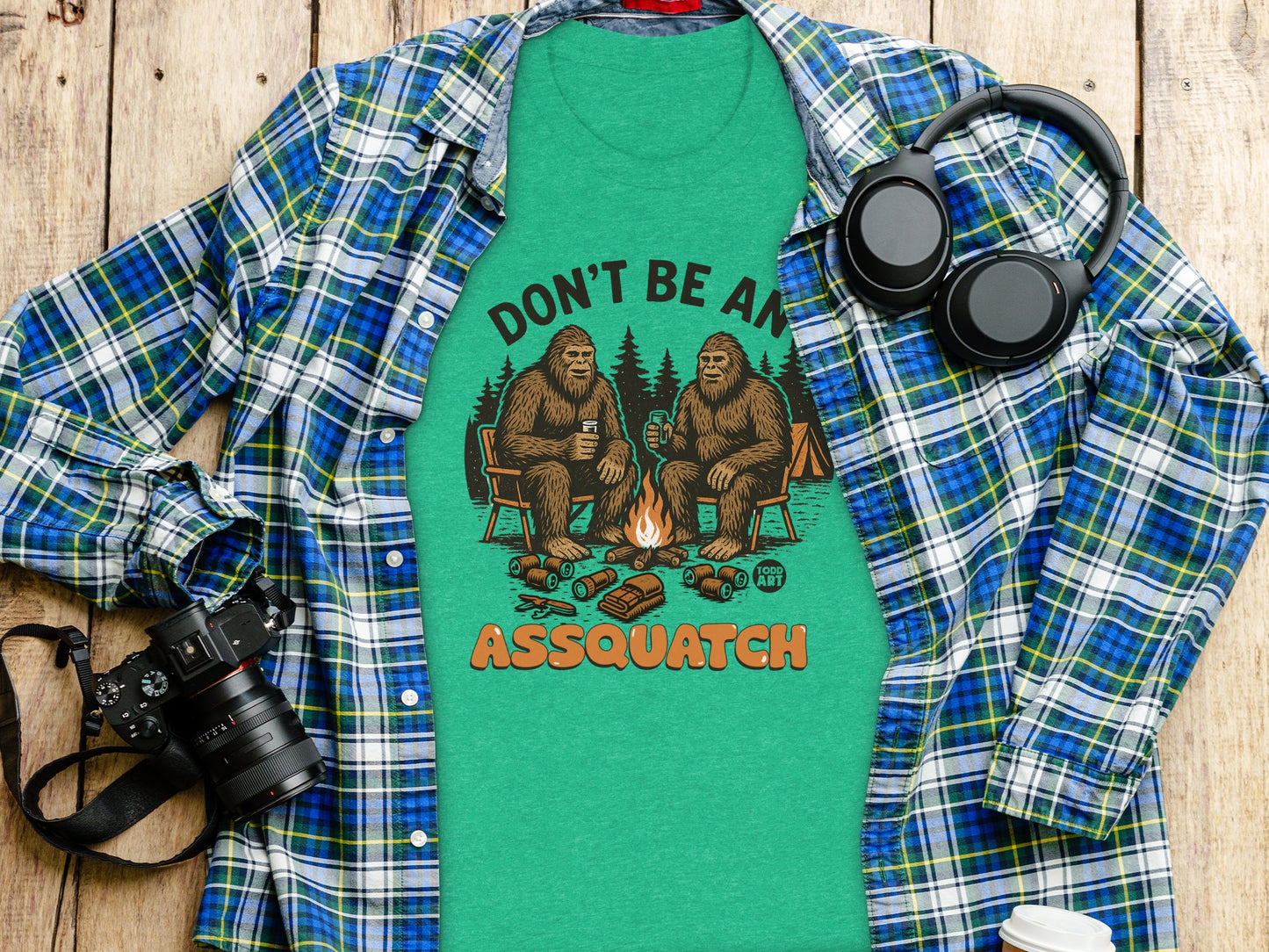 Don't Be An Assquatch Graphic T-Shirt Camping Humor