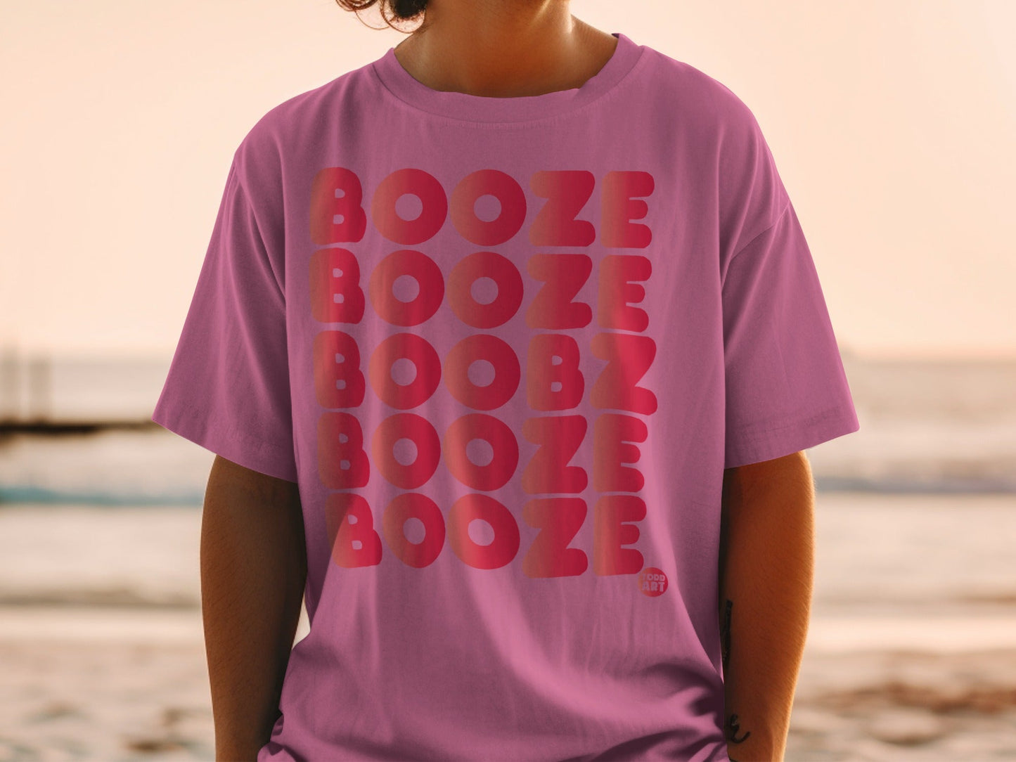 Booze Booze Booze Booze Todd Art Graphic Tee