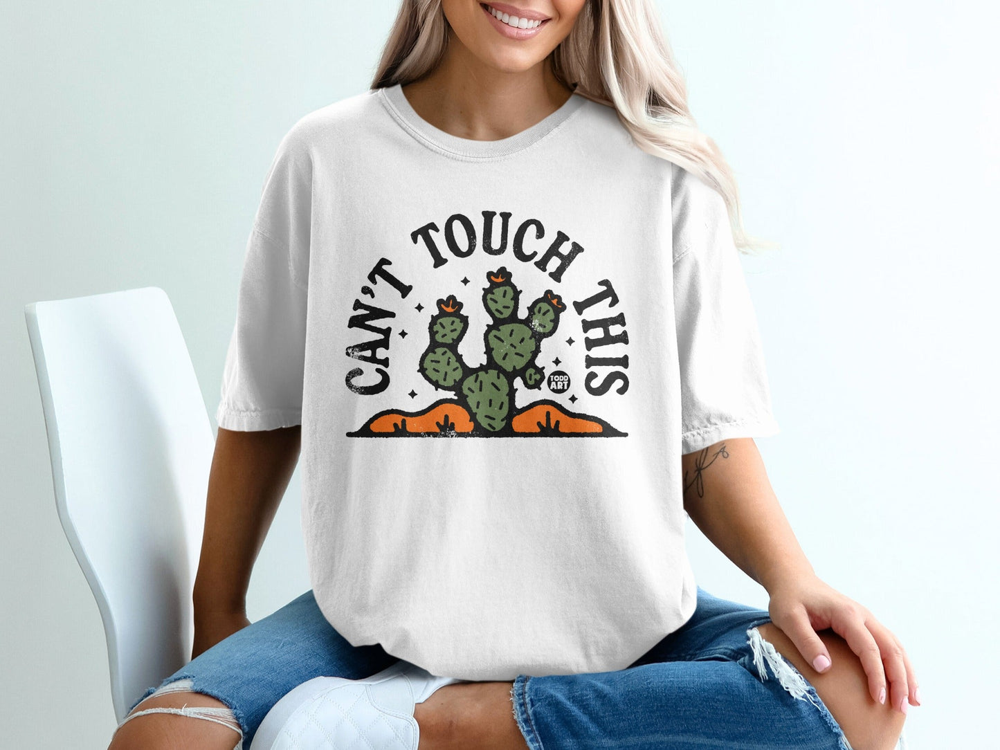 Can't Touch This Cactus Graphic T-Shirt Product