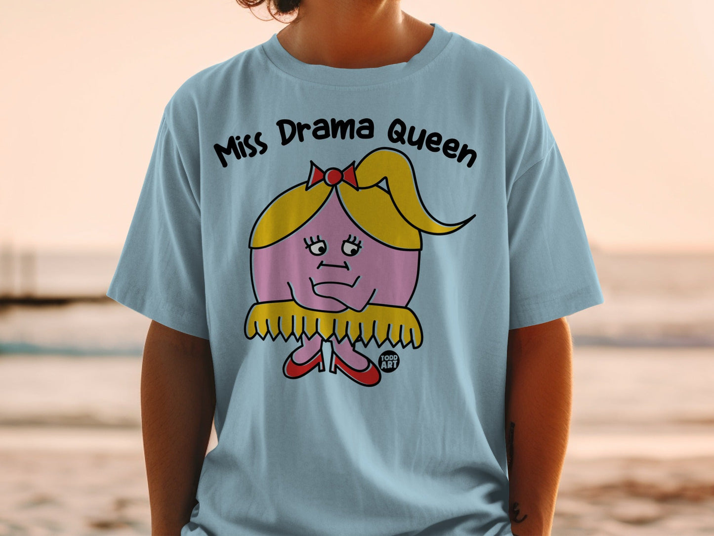 Miss Drama Queen Graphic Tee Todd Art Shirt