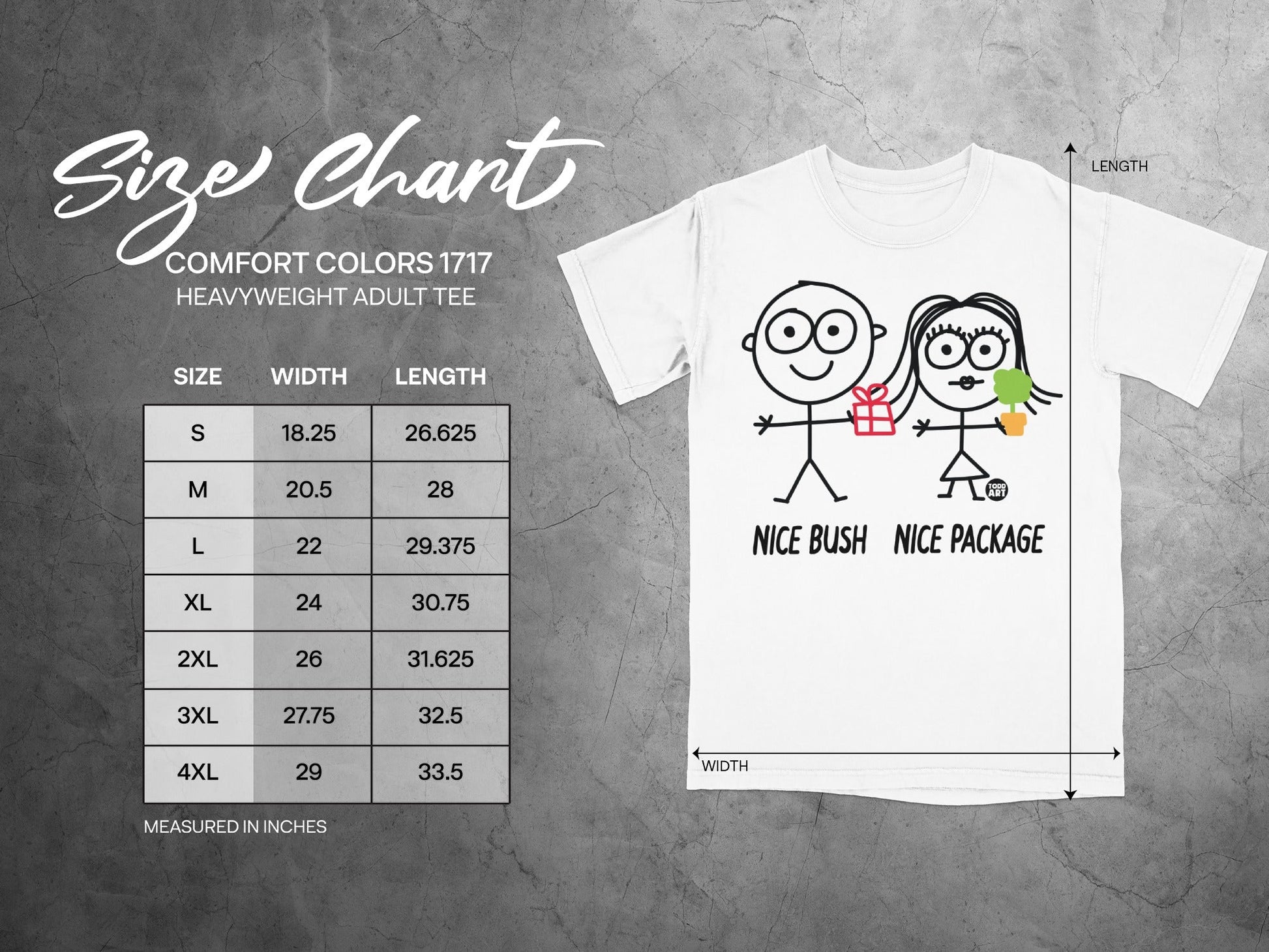 Funny Stick Figure Couple with Gifts Tee Shirt
