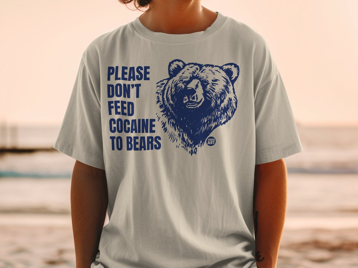 Please Don't Feed Cocaine to Bears Graphic T-Shirt