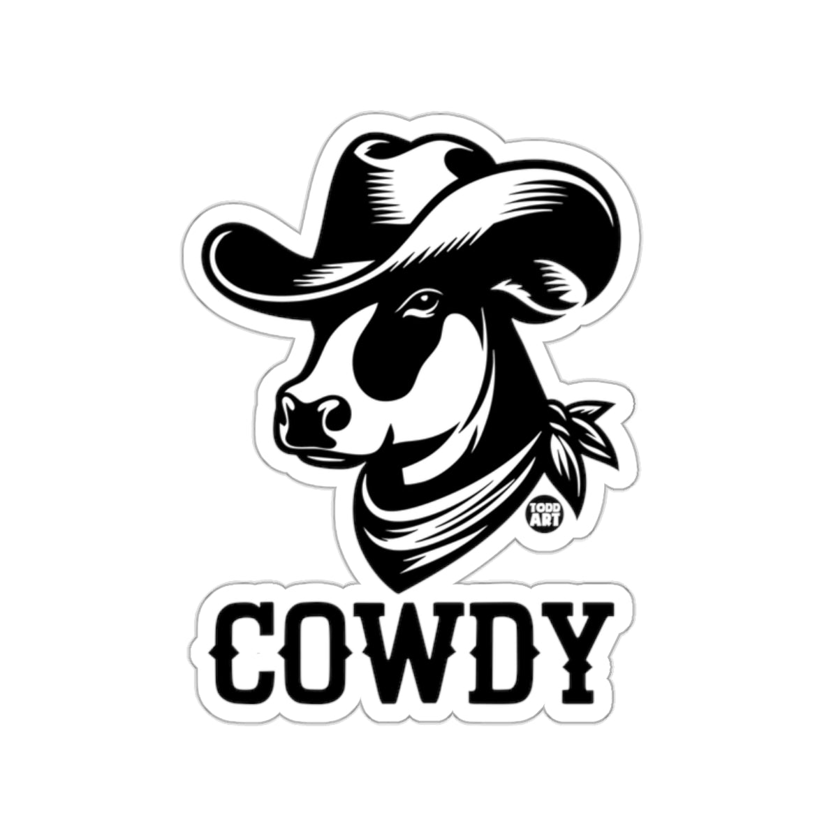 Cowboy Hat Cow Bandana COWDY Western Farm Animal 