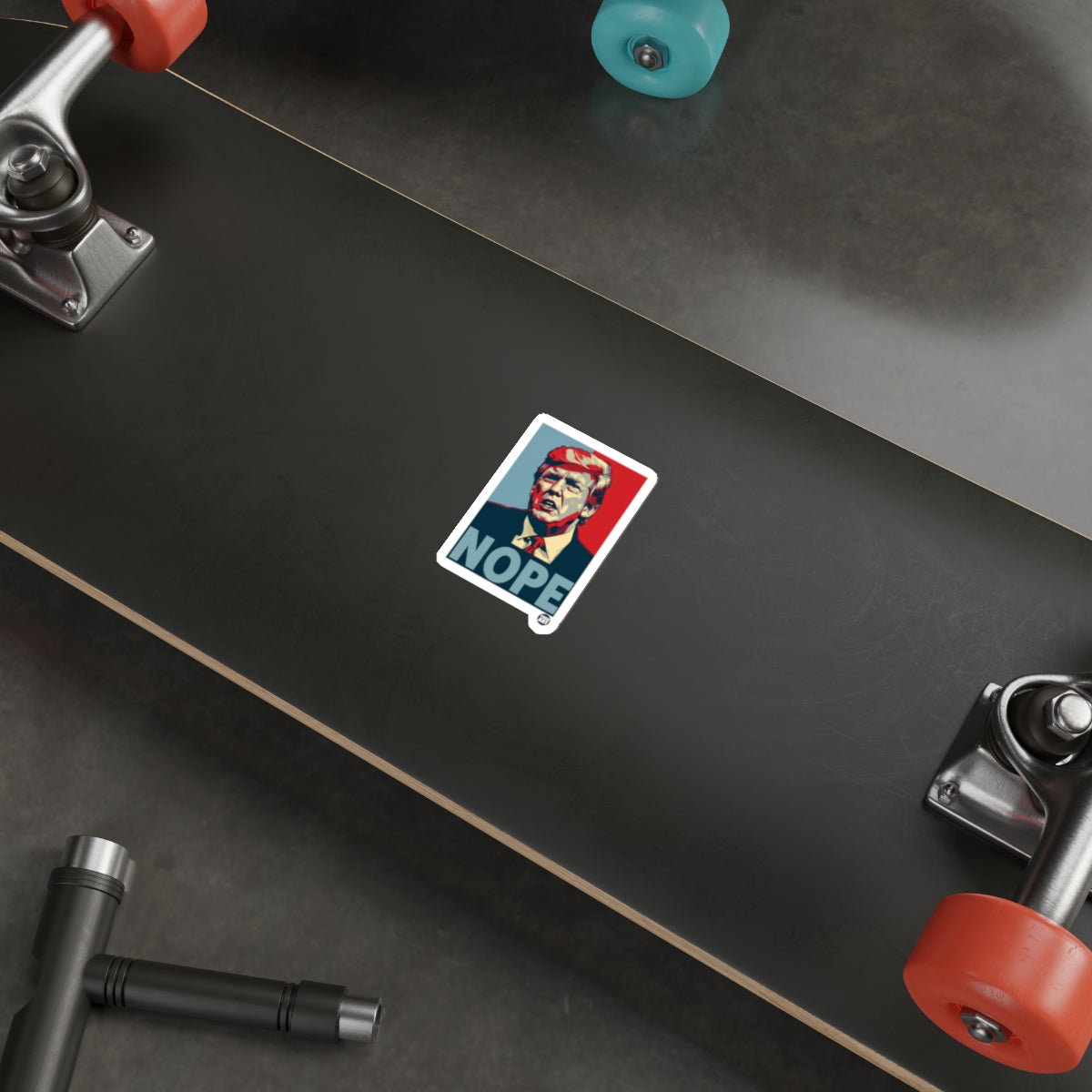 Trump Nope With Todd Art Design Political Statement sticker
