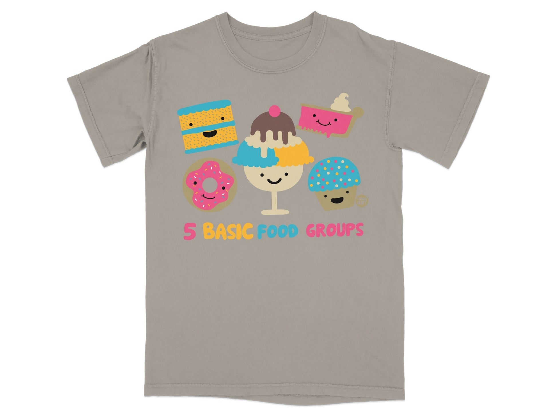 5 Basic Food Groups Graphic Casual T-Shirt