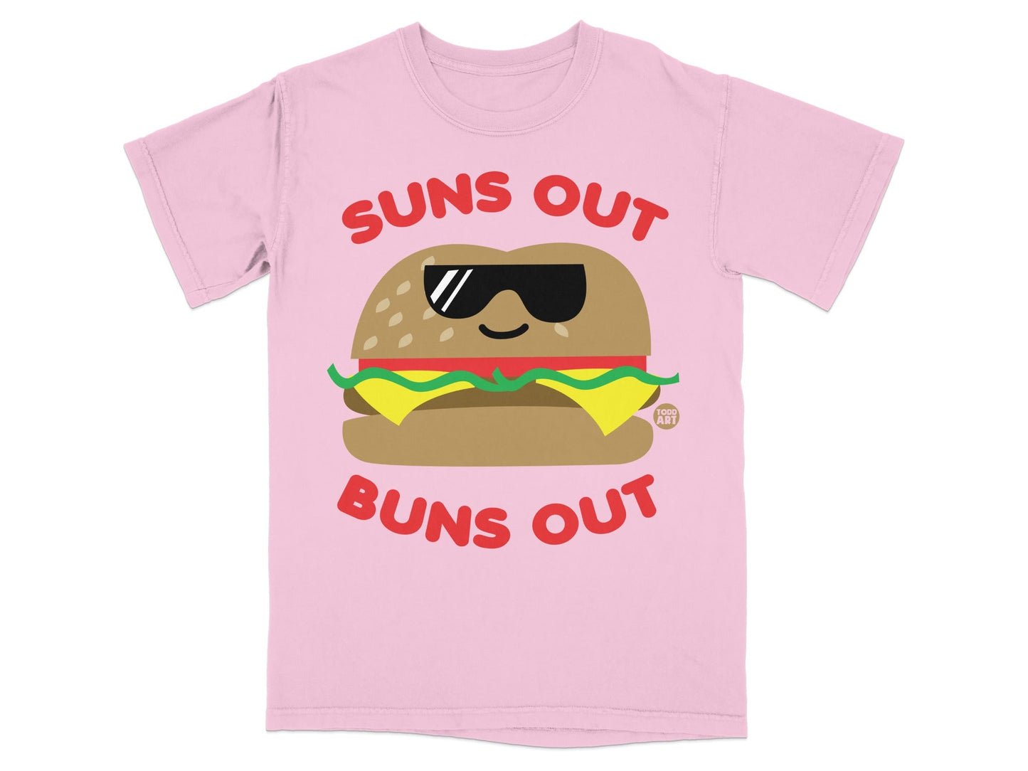 Suns Out Buns Out Funny Burger T-shirt
