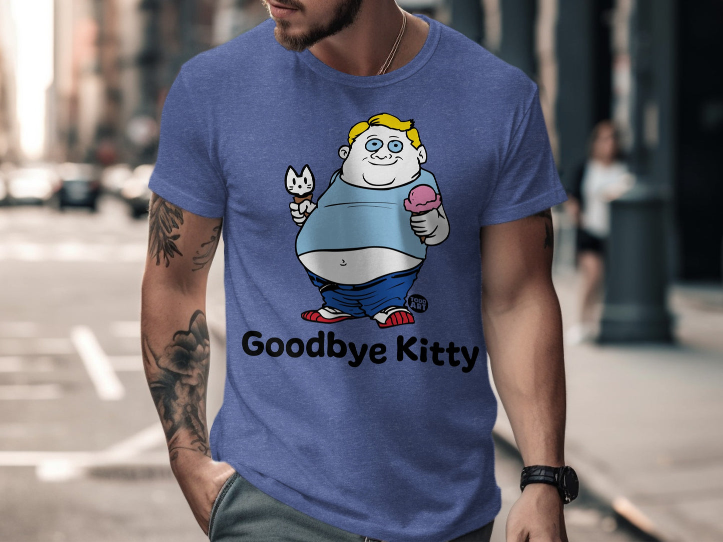 Goodbye Kitty Graphic Printed T-Shirt
