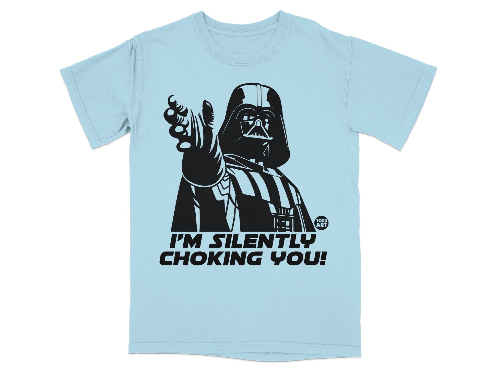 Darth Vader pointing with "I'm silently choking you!" text.