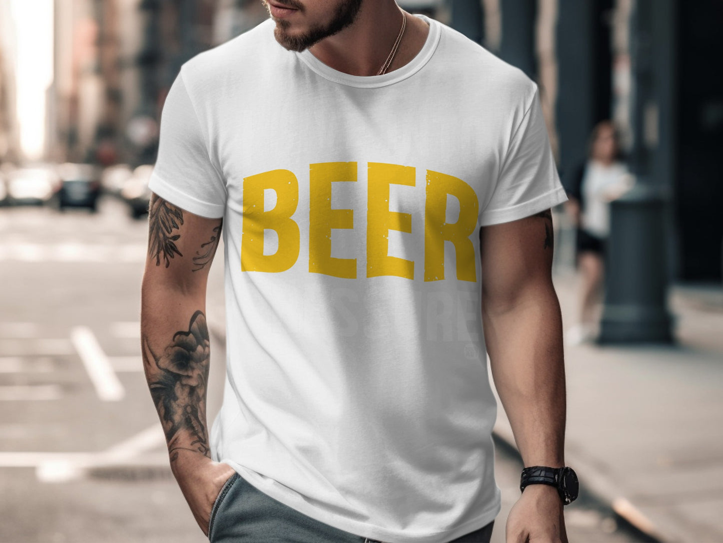 BEER Graphic Tee for Urban Streetwear Enthusiasts