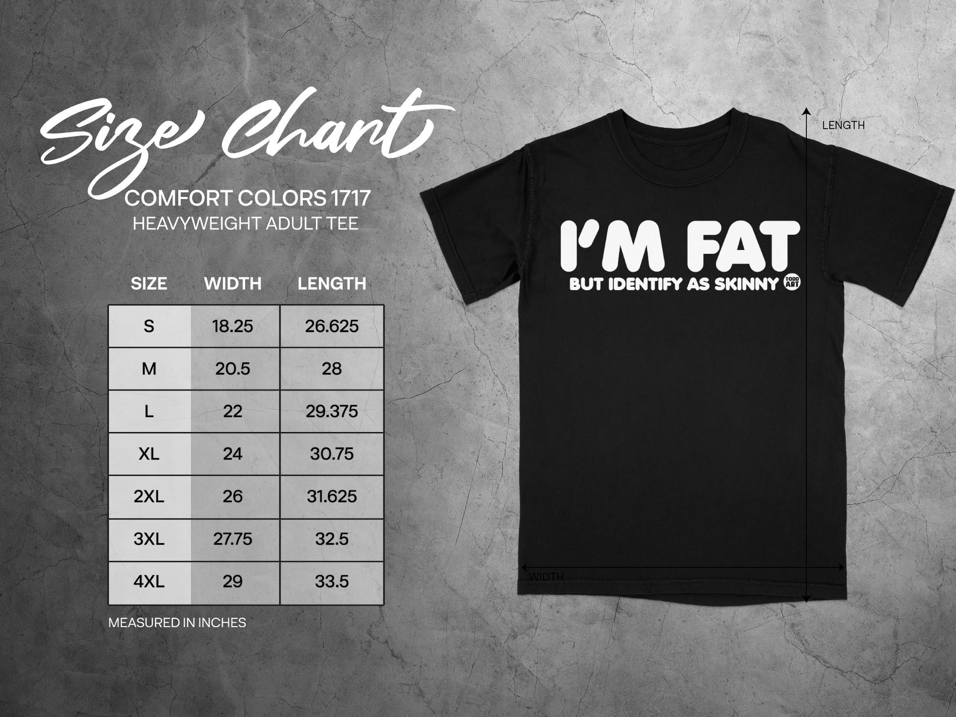 I'm Fat But Identify As Skinny Adult Tee Shirt