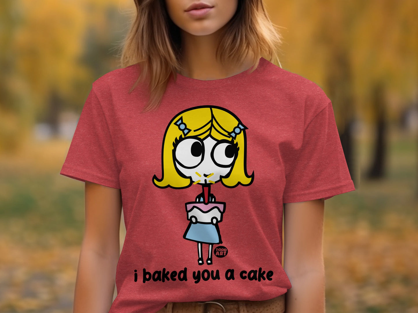 Cute Cartoon Character Baking Cake T-Shirt
