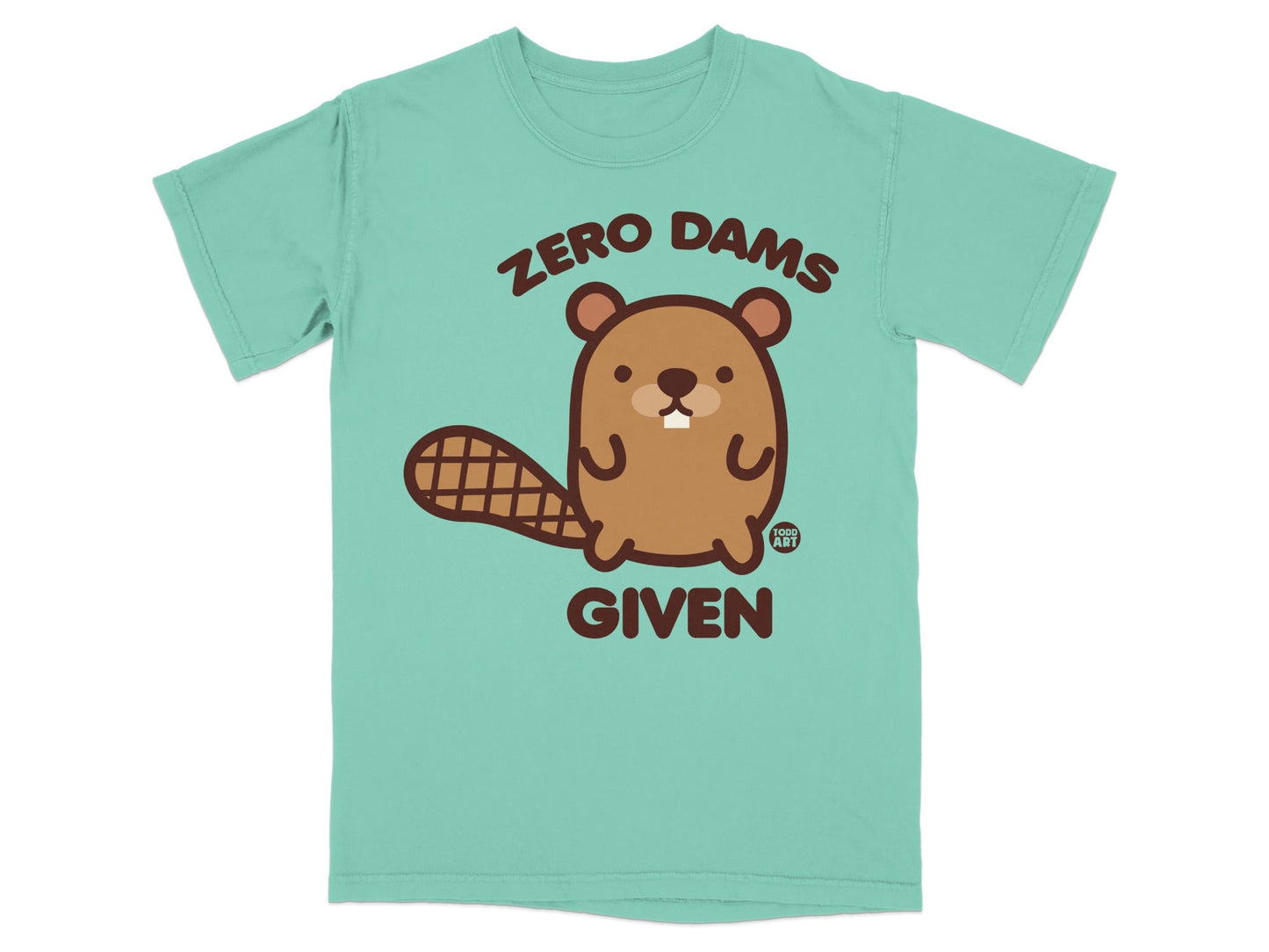 Zero Dams Given Cute Beaver Graphic T-shirt