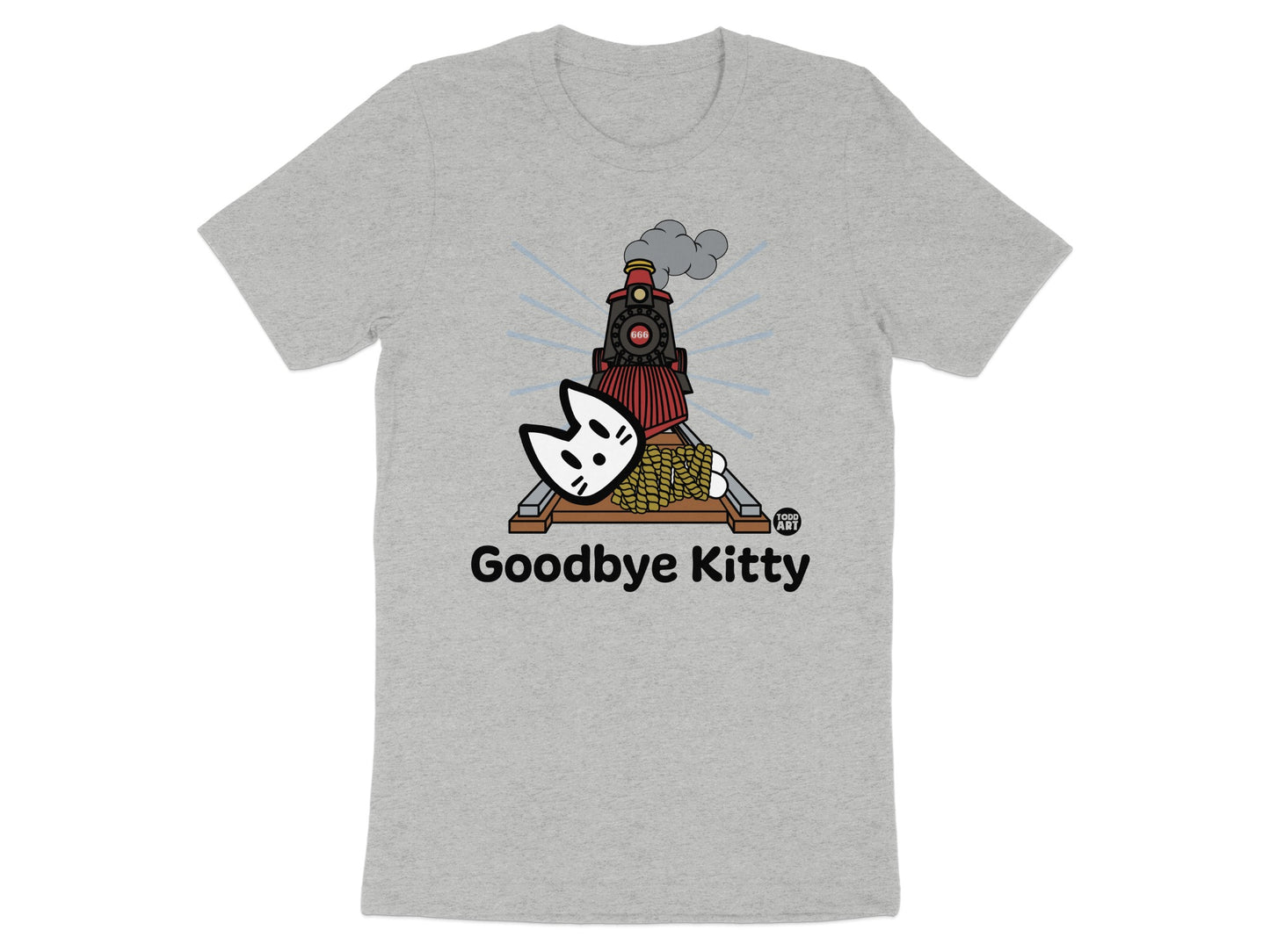 Goodbye Kitty Train Funny T-shirt
