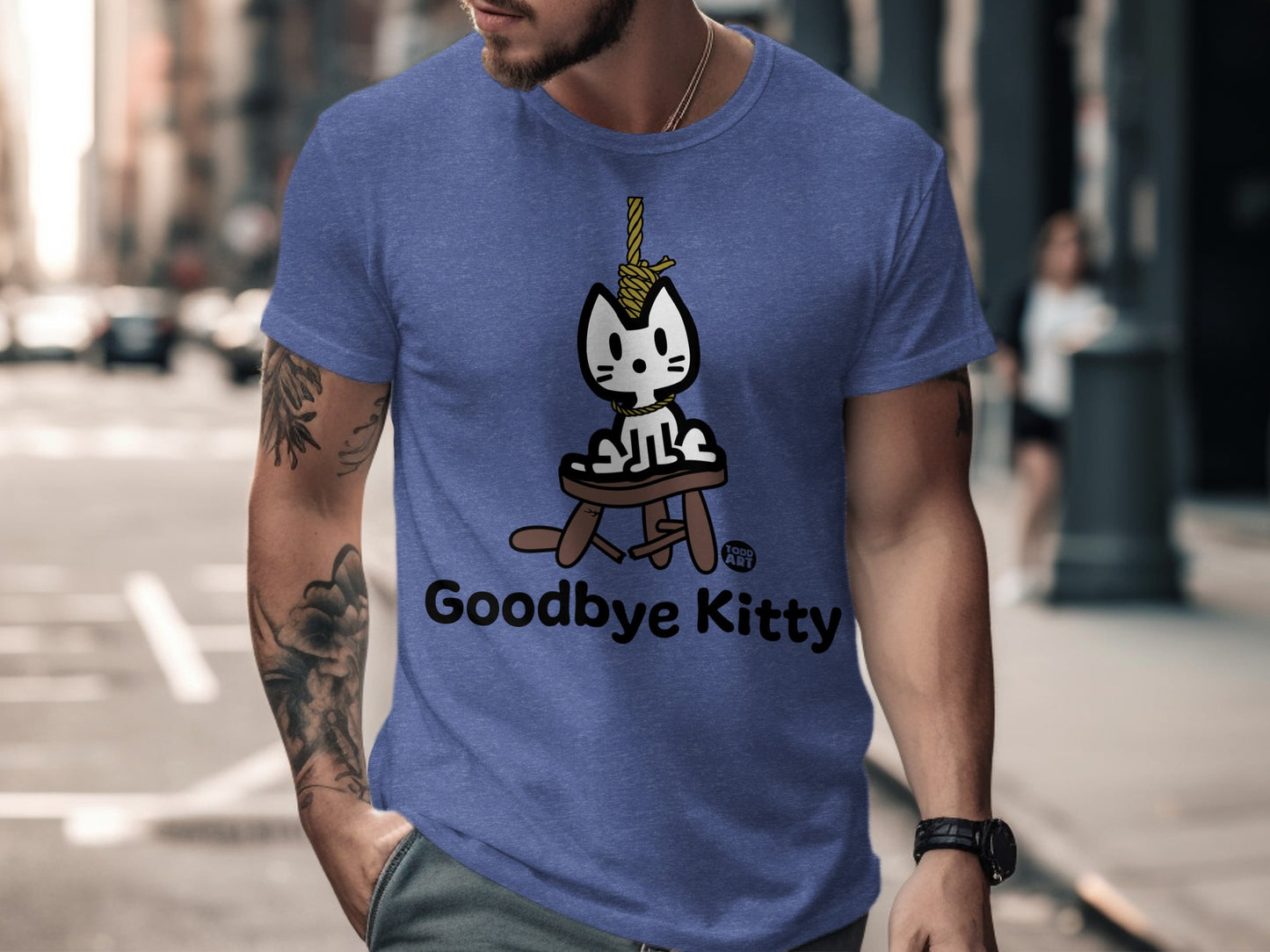 Goodbye Kitty Graphic Soft Comfortable T-Shirt