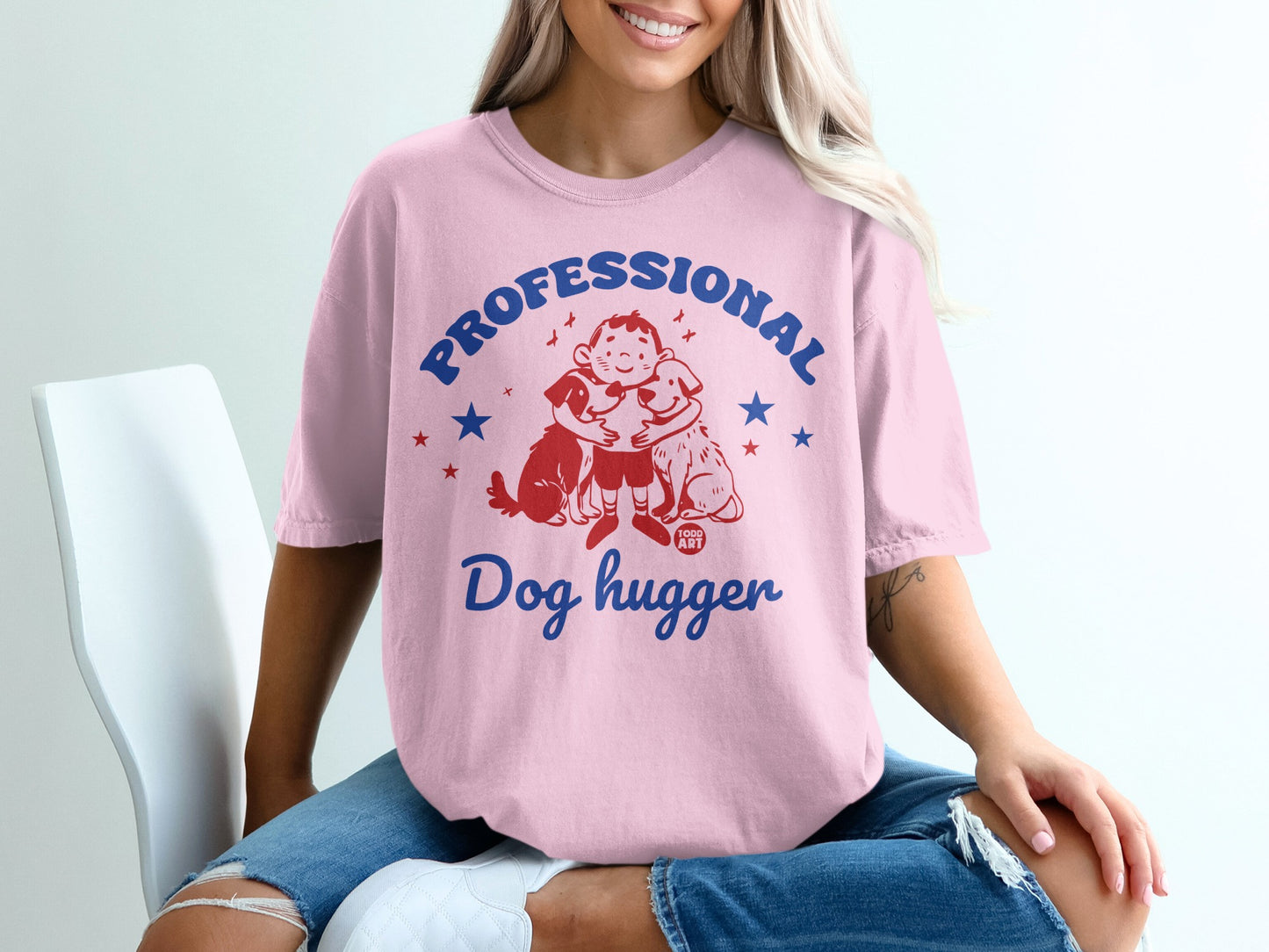Professional Dog Hugger Graphic Tee For Pet Lovers