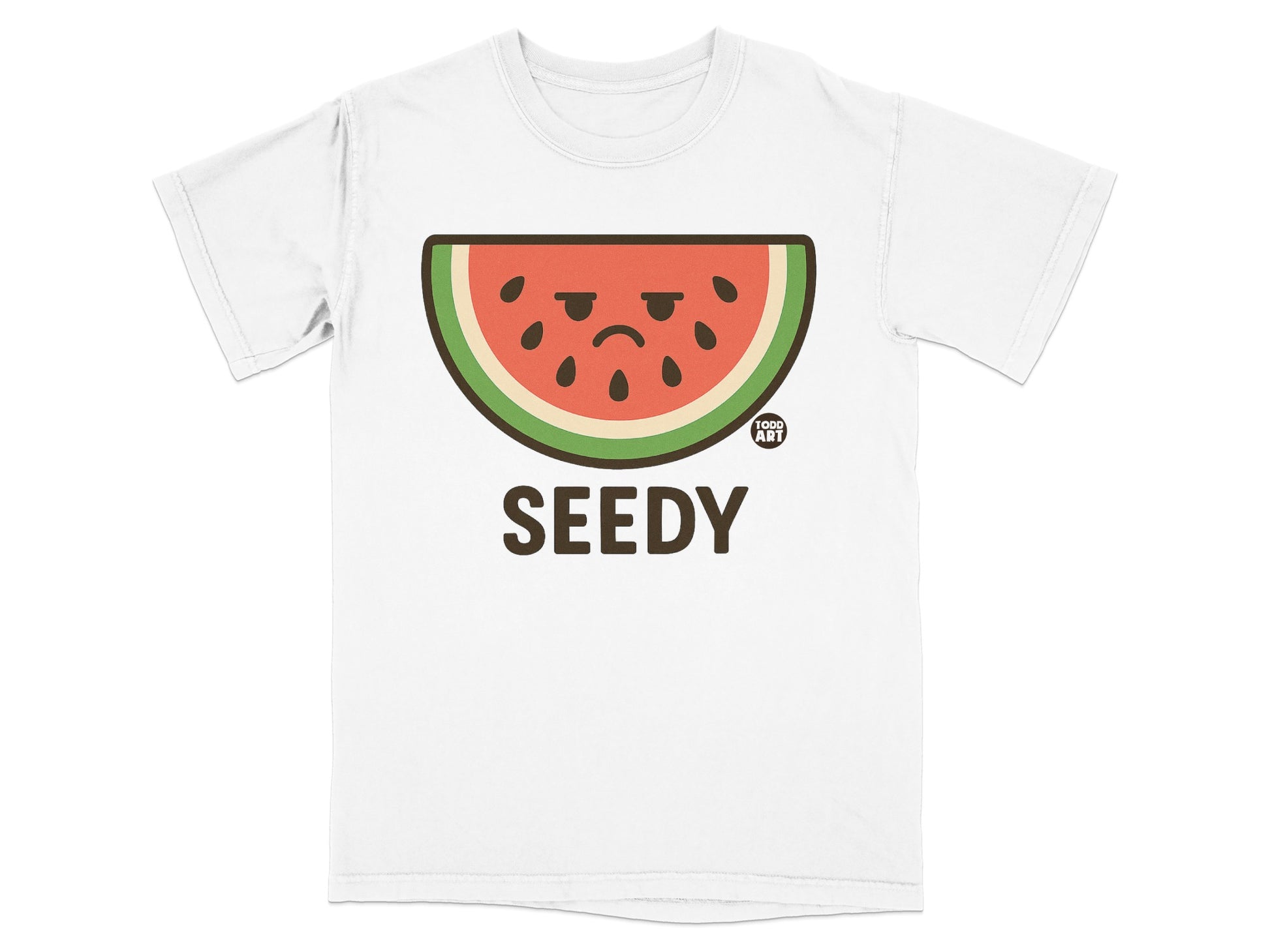 Todd Art Grumpy Watermelon Seedy Cartoon Design product type