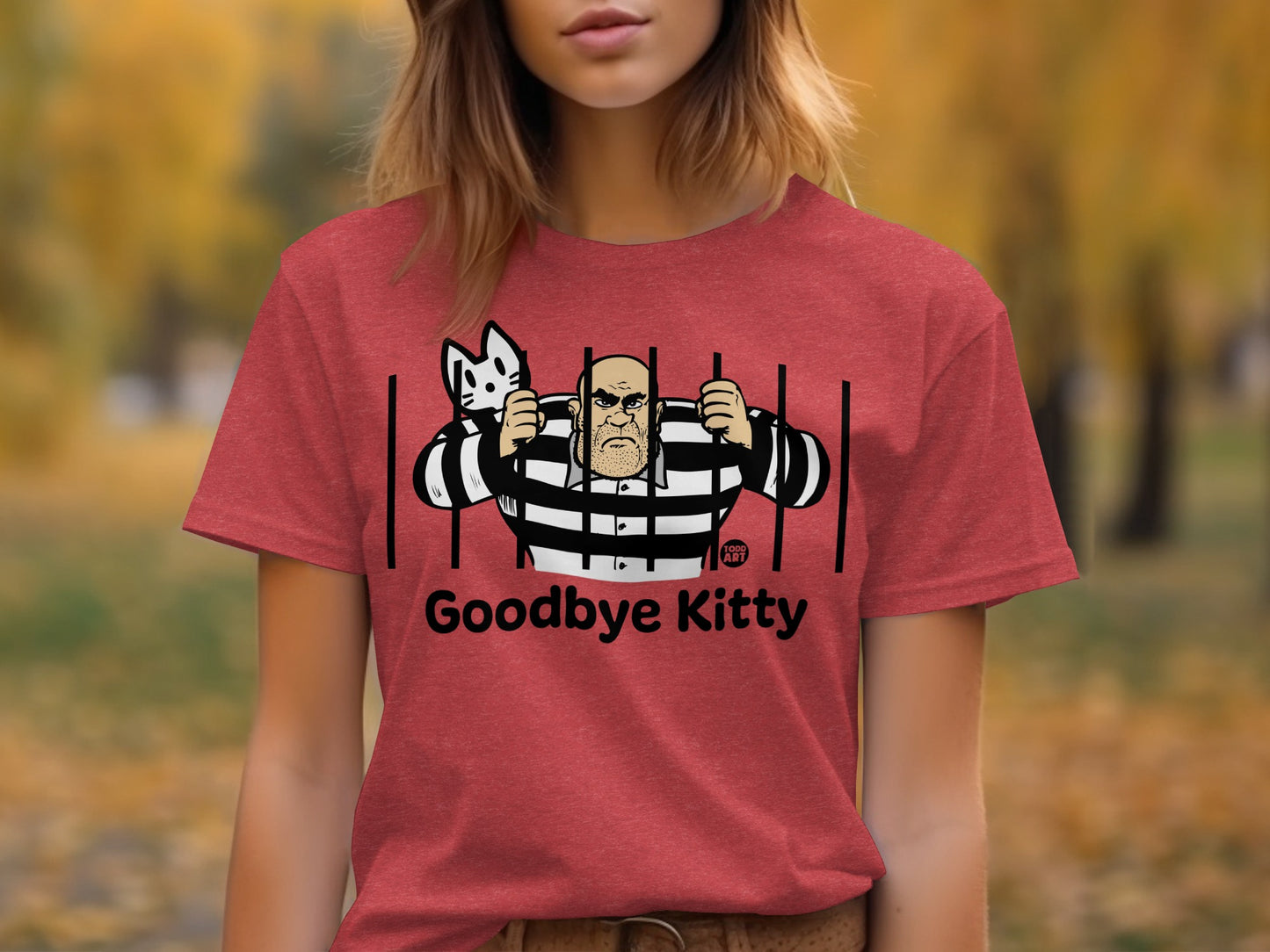 Goodbye Kitty Graphic Tee Unique Design