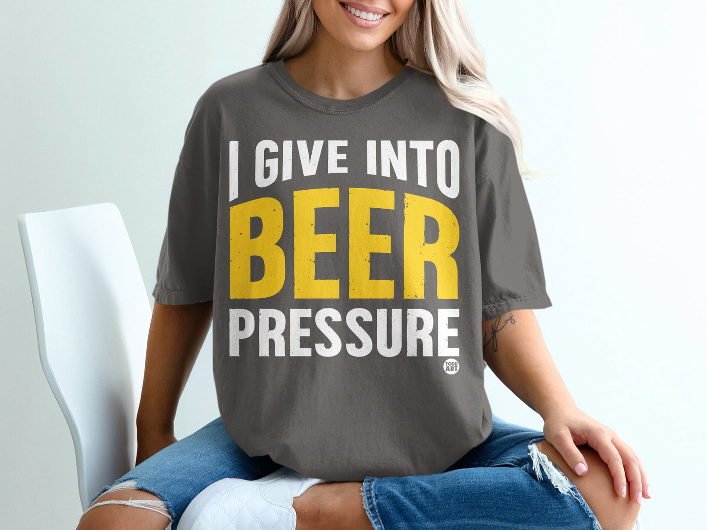 I Give Into Beer Pressure Graphic T-Shirt