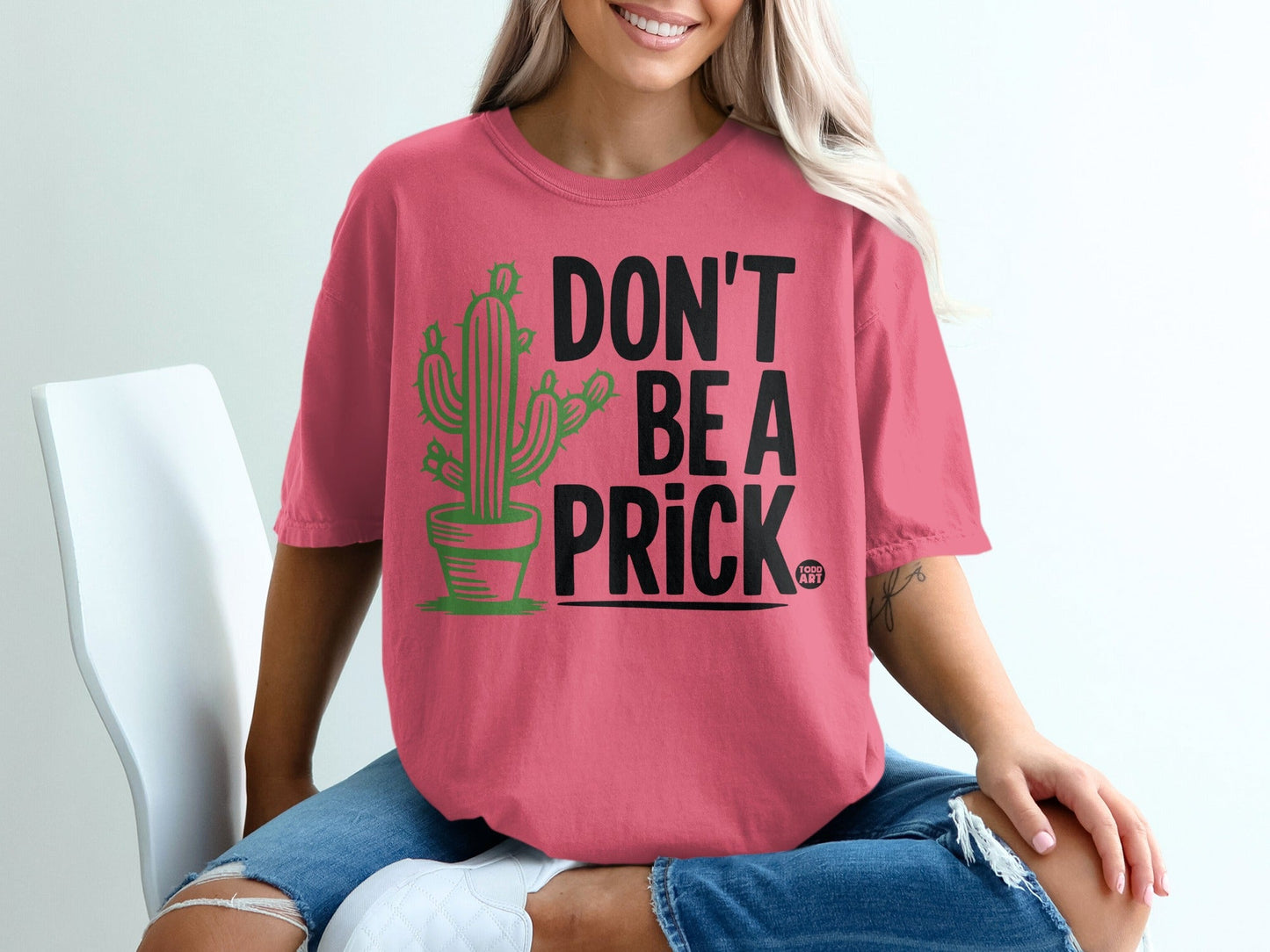 Don't Be a Prick Cactus Graphic T-Shirt