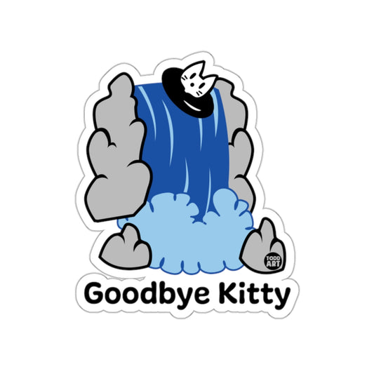 Goodbye Kitty Waterfall Sticker for Fans and Collectors'