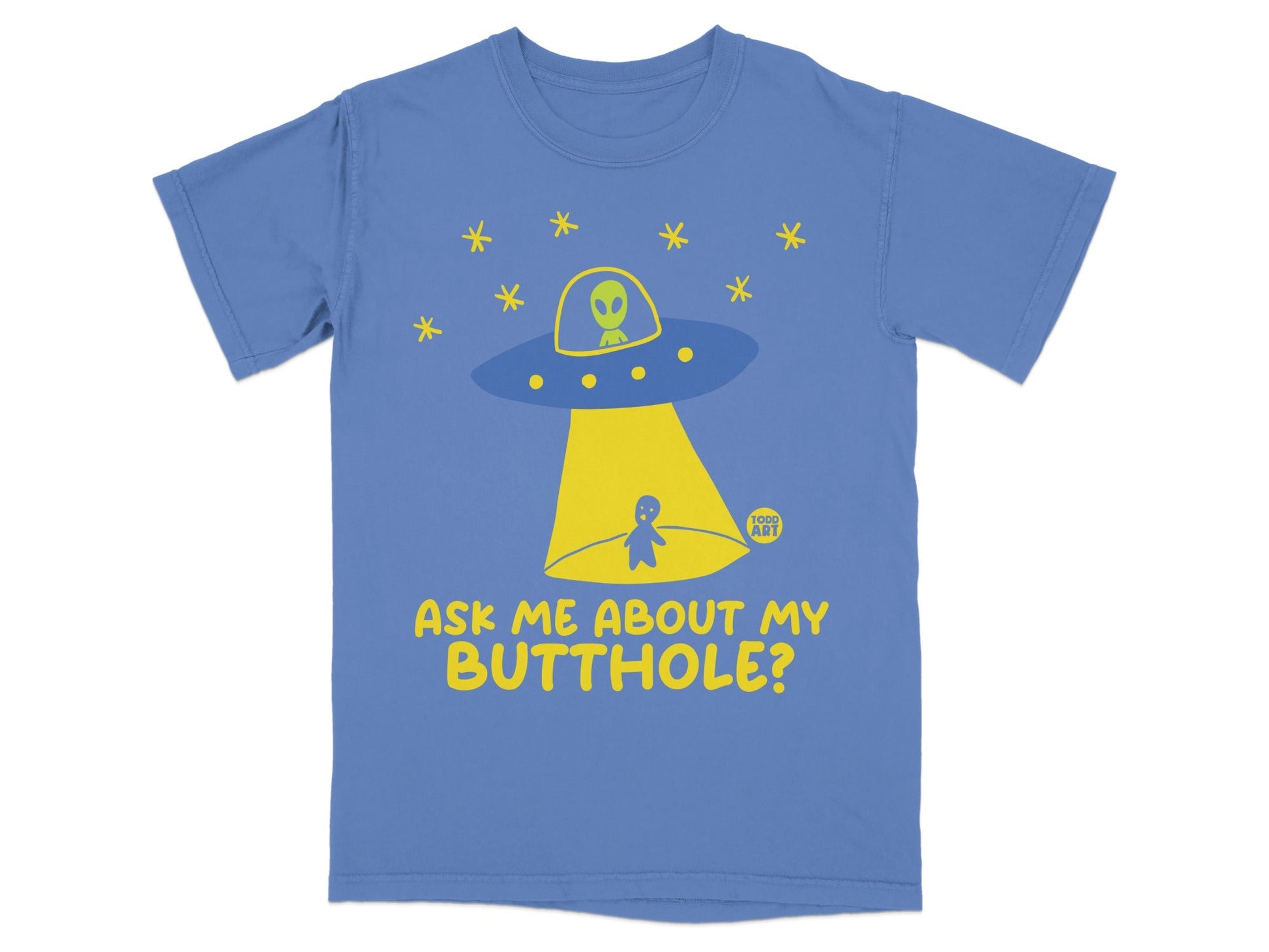 Ask Me About My Butthole Funny Alien T-Shirt