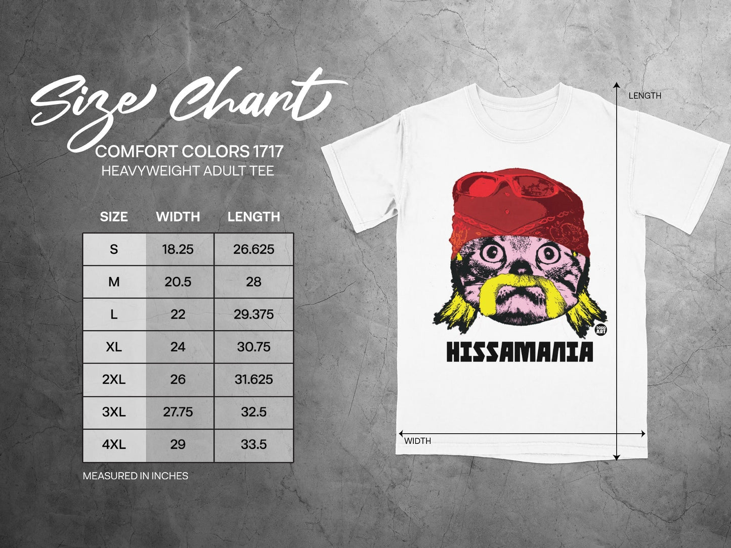 Hissamania Graphic Print on Comfort Colors 1717 Tee