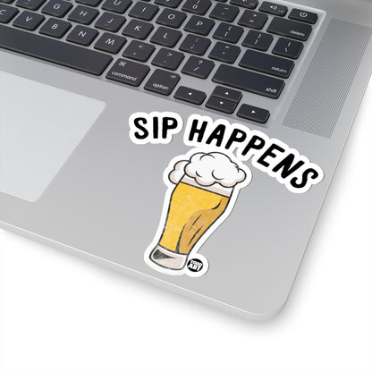 Sip HappensTodd Art Sticker