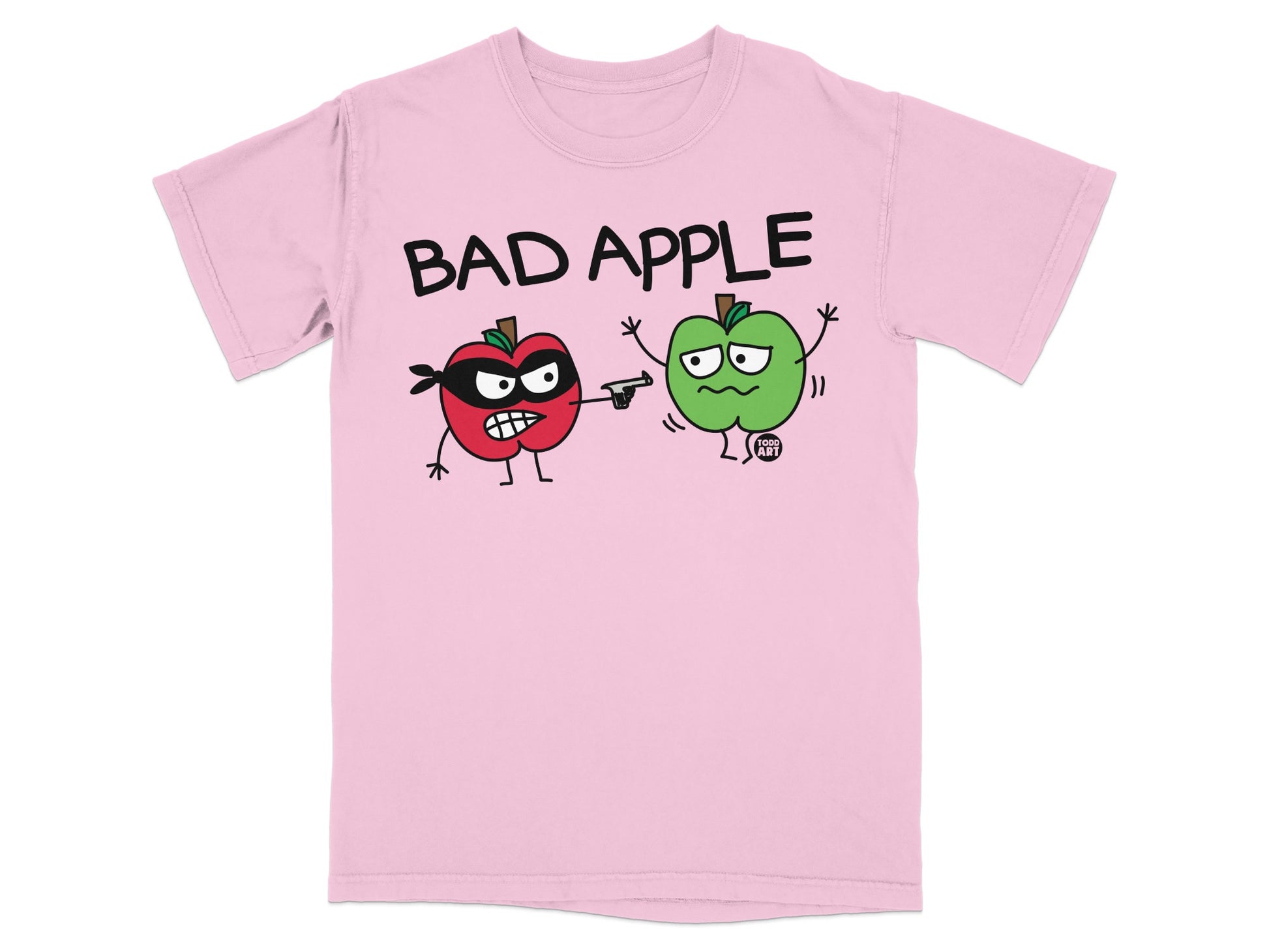 BAD APPLE Masked Red Apple Scared Green Funny product type