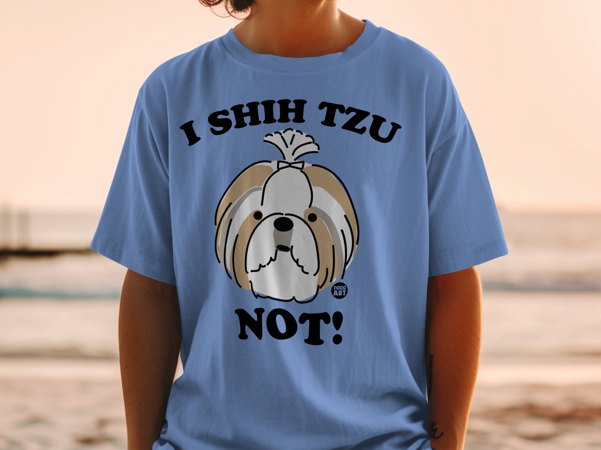 I Shih Tzu Not Funny Dog Graphic T-Shirt for Pet Lovers