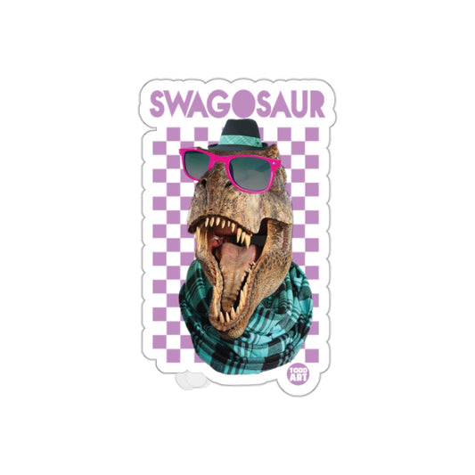 Swagosaur Dinosaur Sticker for Cool Kids