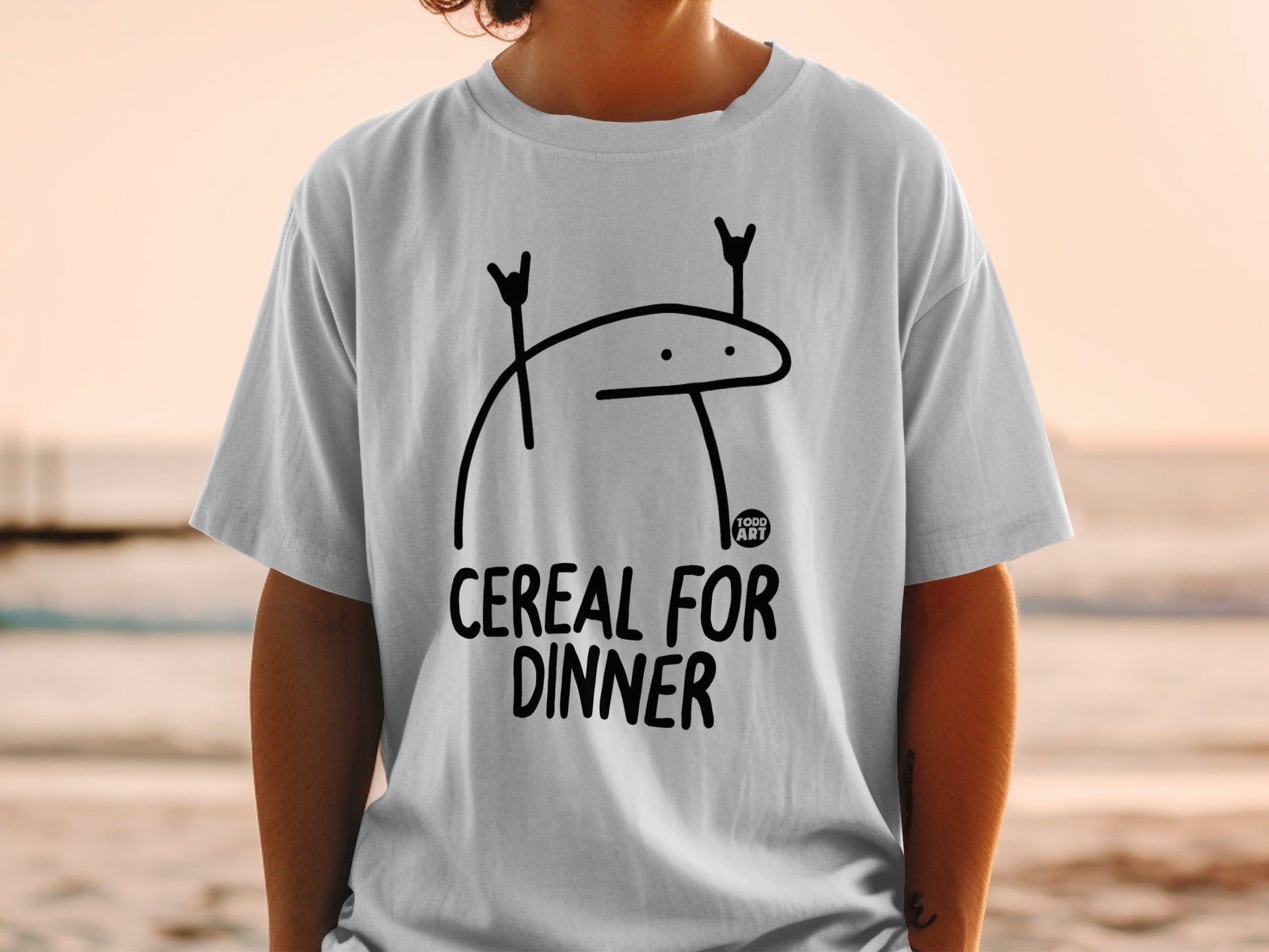 Unique Cereal for Dinner Graphic T-shirt for Sale