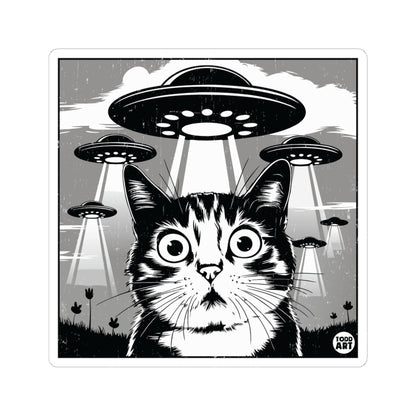 Cat AbductionTodd Art Sticker