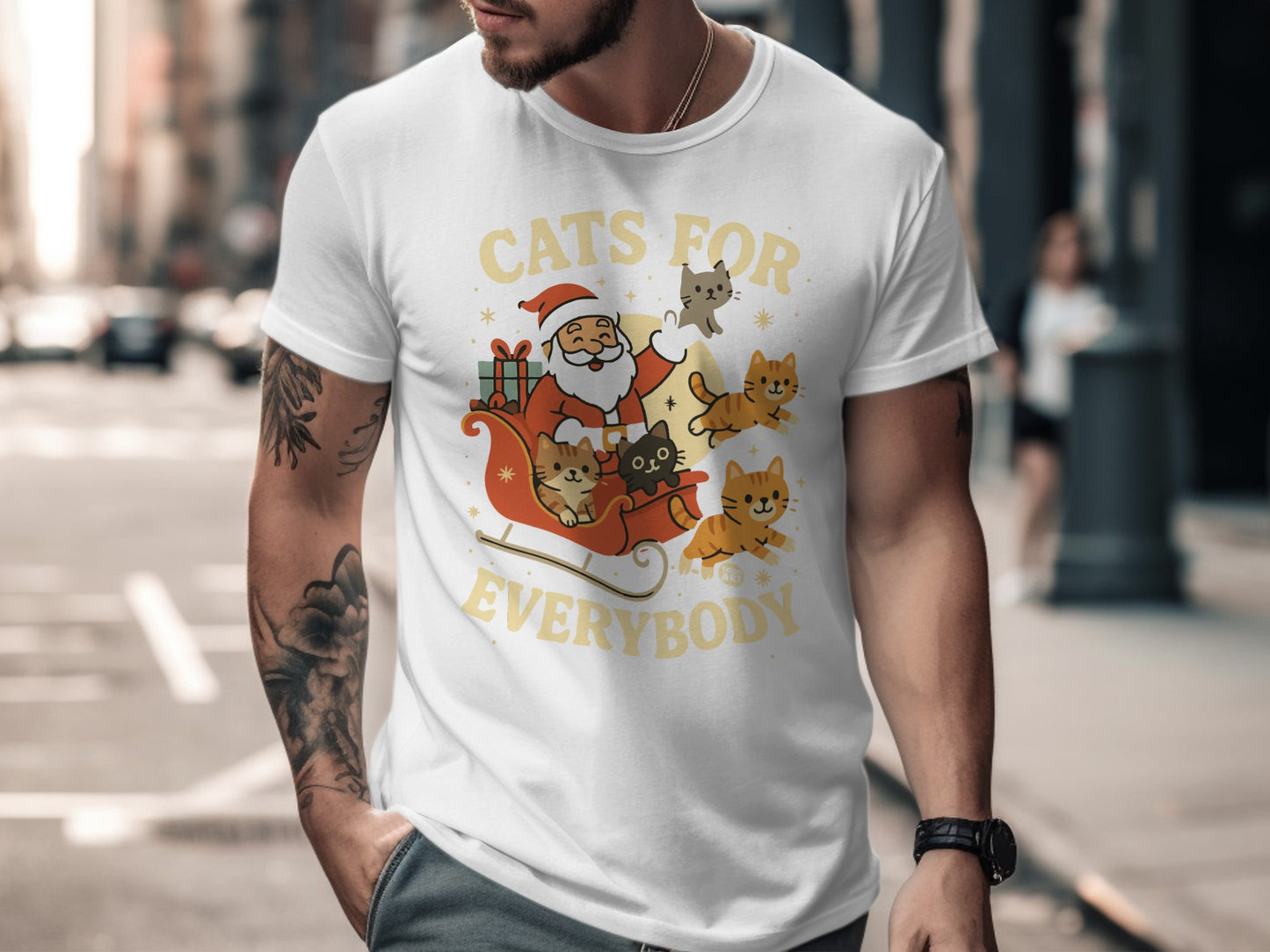 Cats For Everybody Christmas Santa Cats T-shirt