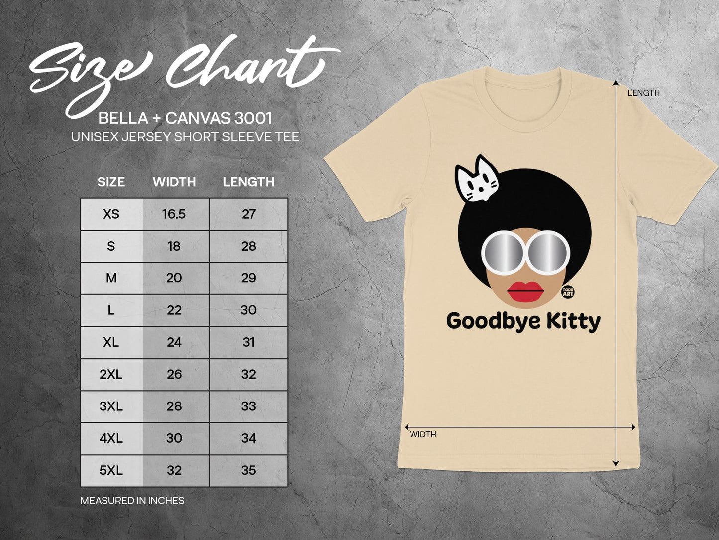 Goodbye Kitty Unisex Jersey Short Sleeve Tee
