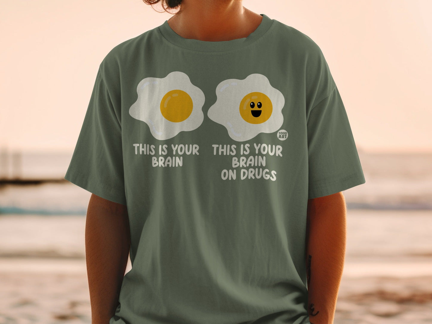 This Is Your Brain On Drugs Funny Graphic T-shirt