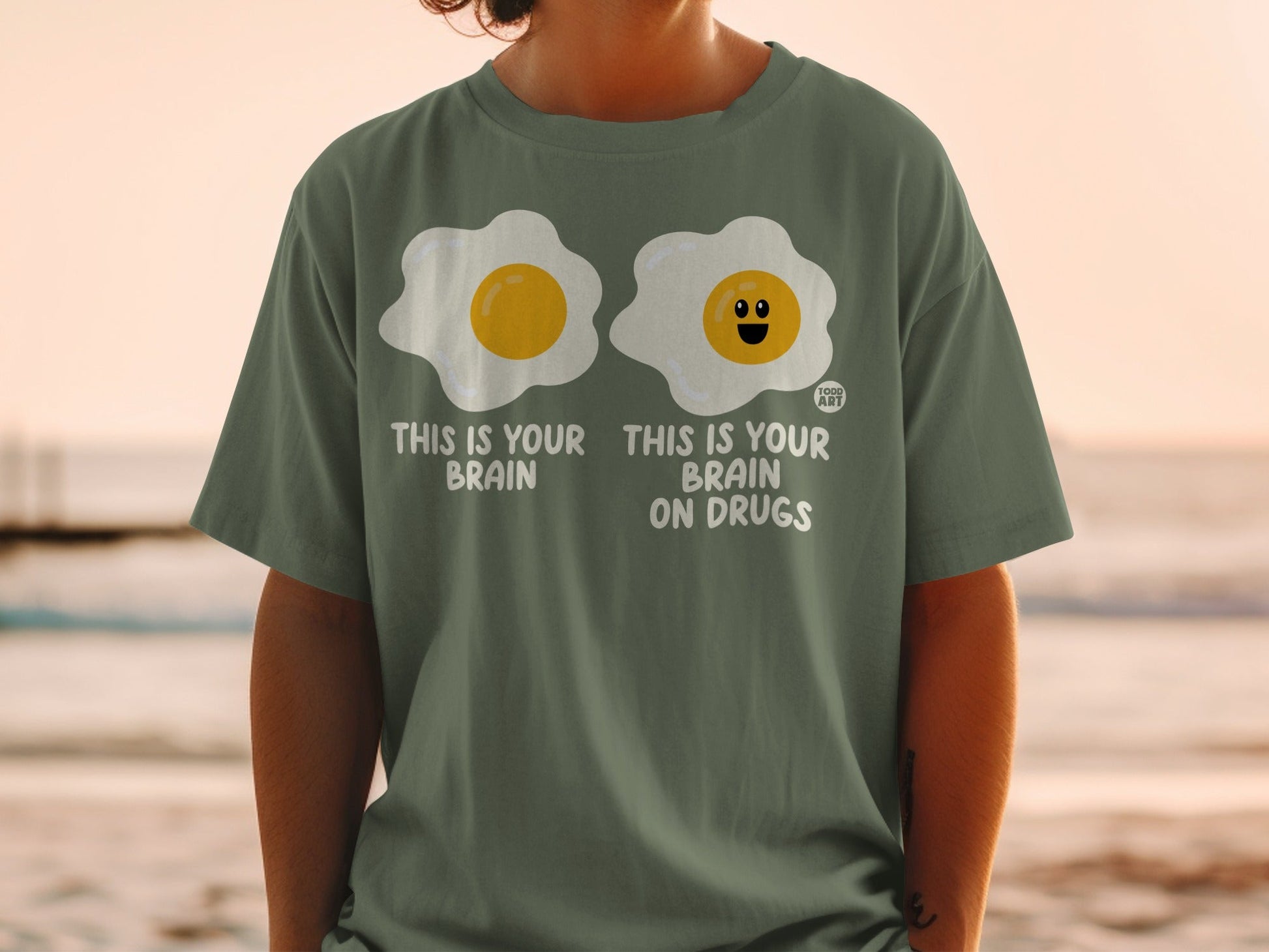 This Is Your Brain On Drugs Funny Graphic T-shirt