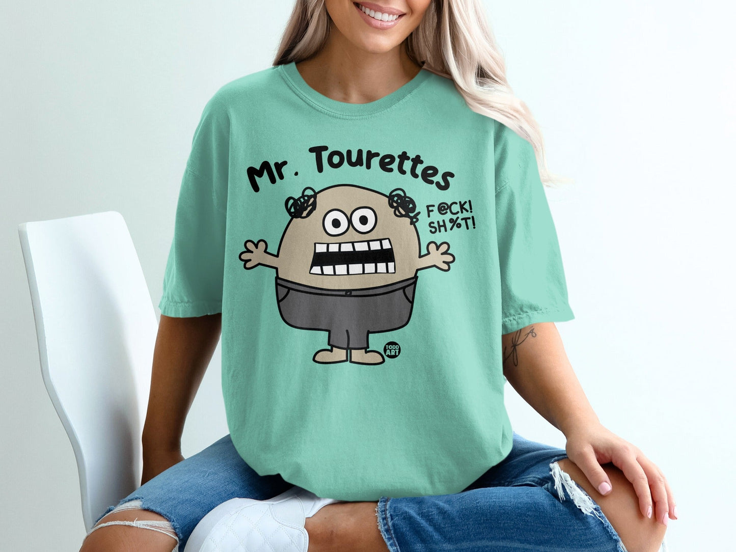Mr. Tourettes Graphic Design T-Shirt