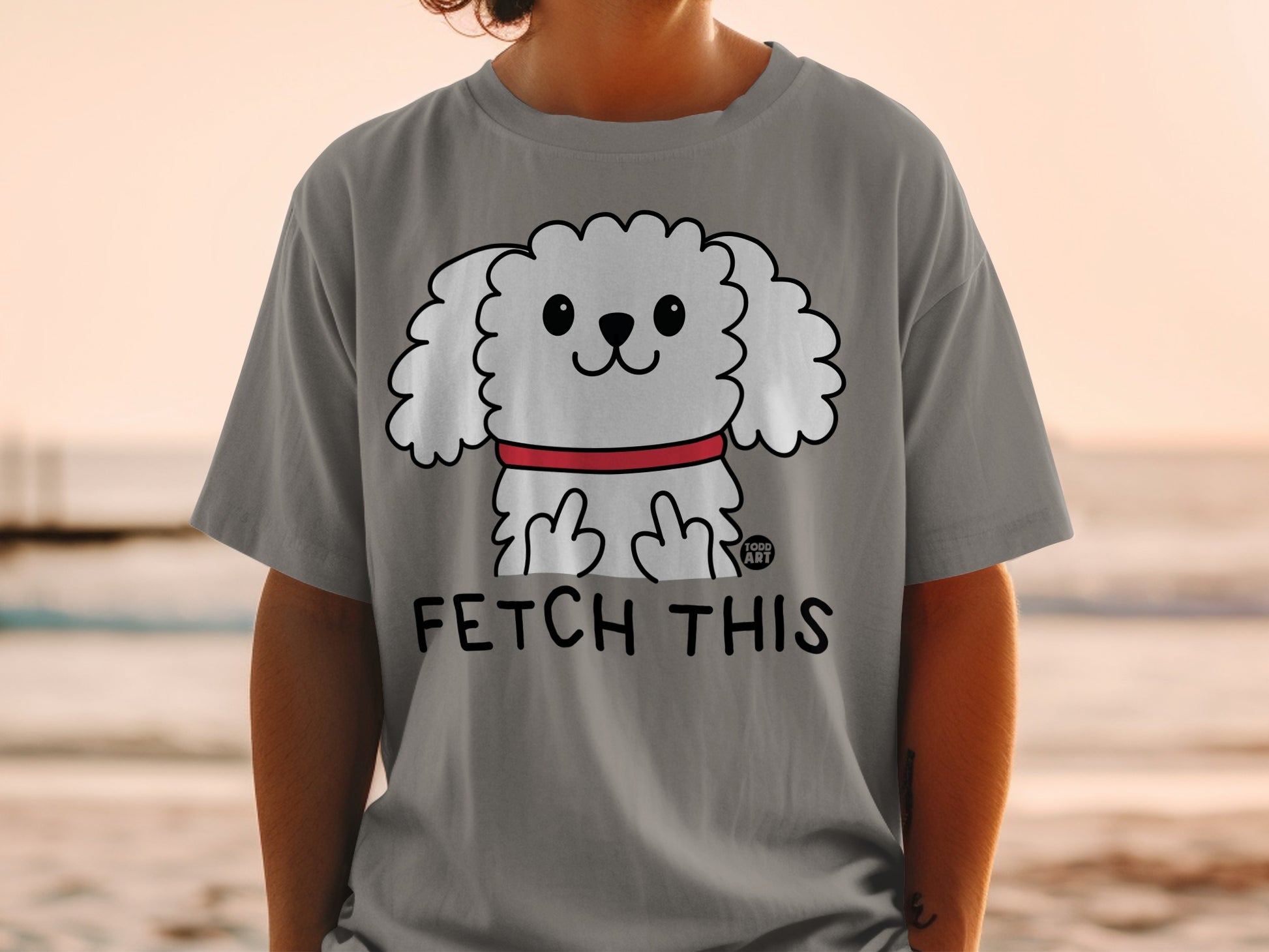 Fetch This Cute Fluffy Dog Graphic Unisex T-shirt