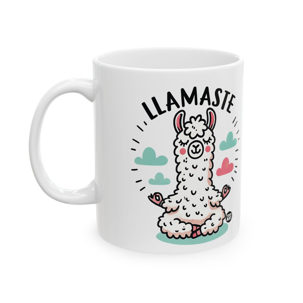 Llama Namaste Meditation Todd Art Mug